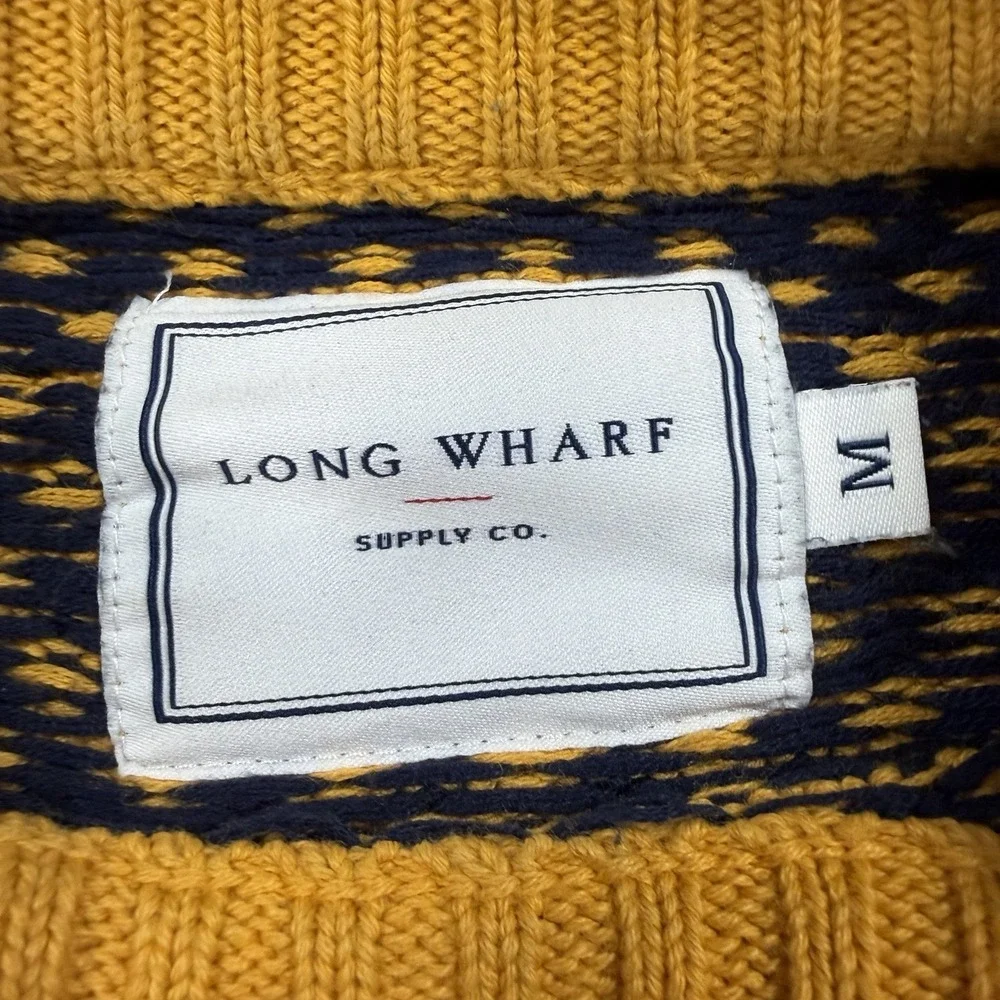 Long Wharf Supply Co. Edgartown SeaWell Crew Marigold Sweater Men XL Fisherman